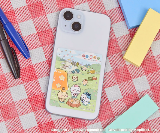 ちいかわぽけっと ピクニックなスマホに貼れるサイズのステッカー(ピクニックなみんな)