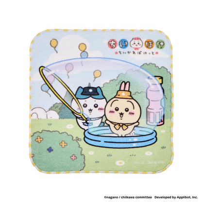 ちいかわぽけっと ピクニックなハンドタオル（ハチワレ・うさぎ）