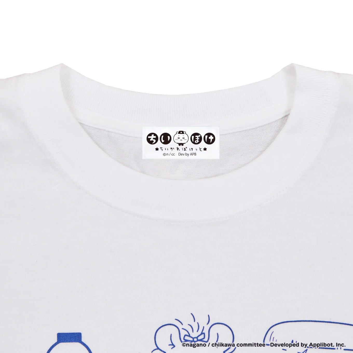 ちいかわぽけっと 江戸なTシャツ ホワイト