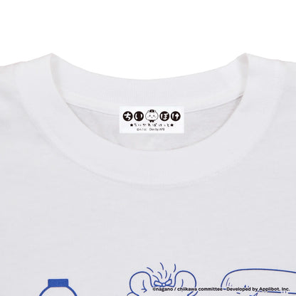 ちいかわぽけっと 江戸なTシャツ ホワイト