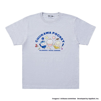 ちいかわぽけっと フルーツなTシャツ アッシュ