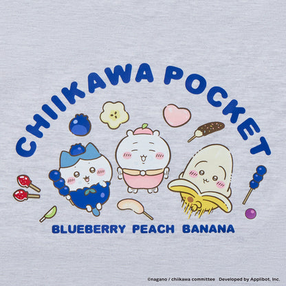 ちいかわぽけっと フルーツなTシャツ アッシュ