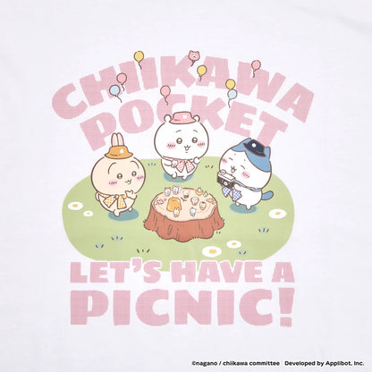 ちいかわぽけっと ピクニックなTシャツ ホワイト
