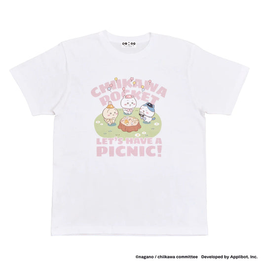 ちいかわぽけっと ピクニックなTシャツ ホワイト