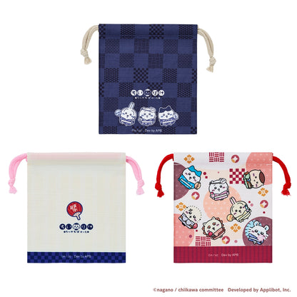 ちいかわぽけっと 夏まつりな巾着 レッド