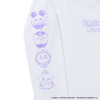 ちいかわぽけっと フルーツなL/S Tシャツ ホワイト（フリーサイズ）