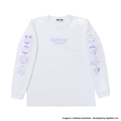 ちいかわぽけっと フルーツなL/S Tシャツ ホワイト（フリーサイズ）