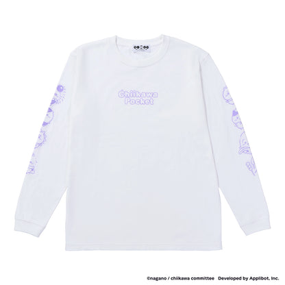 ちいかわぽけっと フルーツなL/S Tシャツ ホワイト（フリーサイズ）