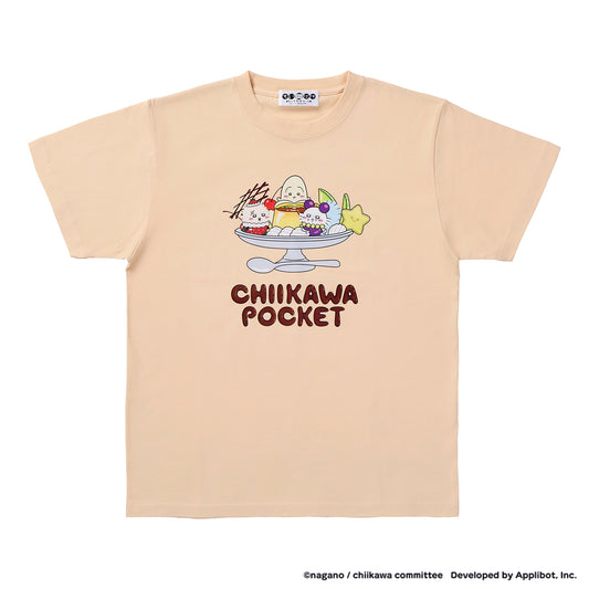 ちいかわぽけっと フルーツなTシャツ ナチュラル
